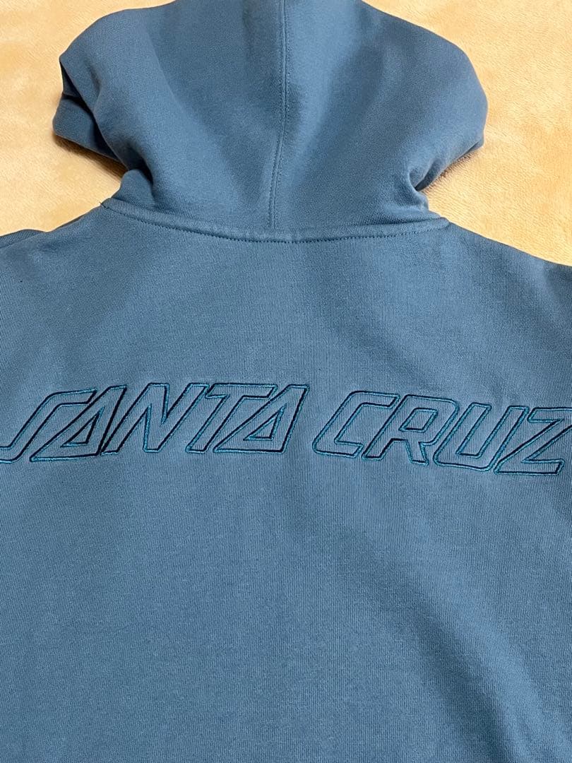SANTA CRUZ ジップパーカー / スクリーミングハンド / ブルー