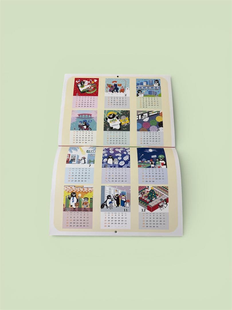 Suicaペンギン　2026年　壁掛けカレンダー