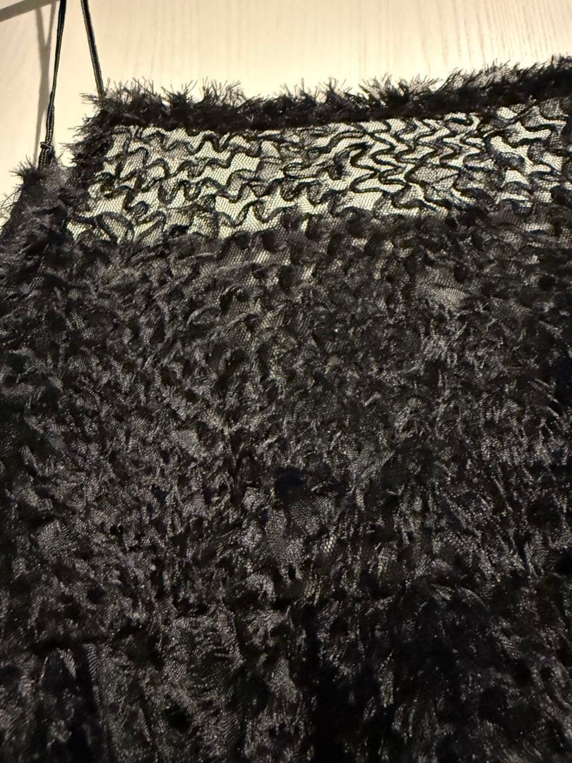 chignon 今期　刺繍チュール　ビスチェ　黒