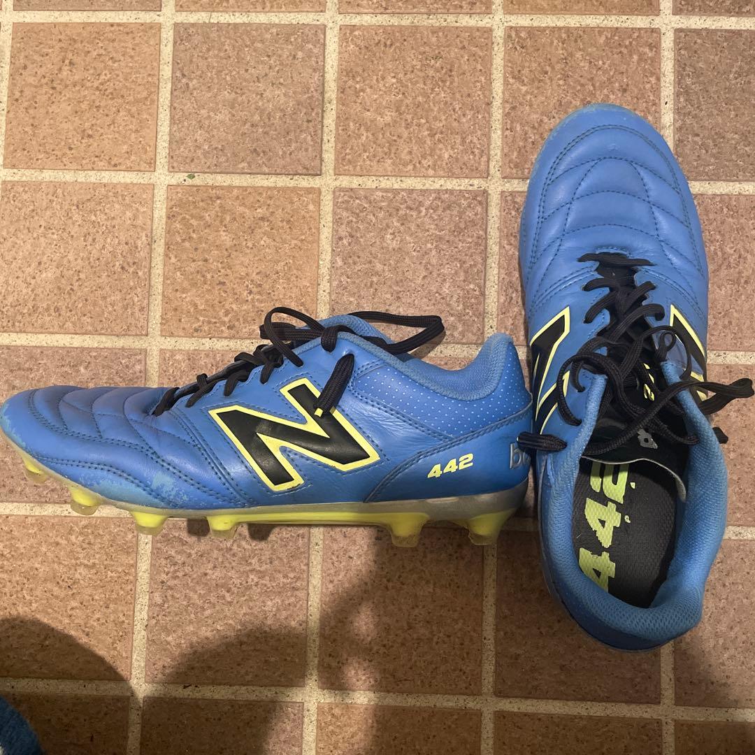 New Balance 442 サッカースパイク 青　27.5