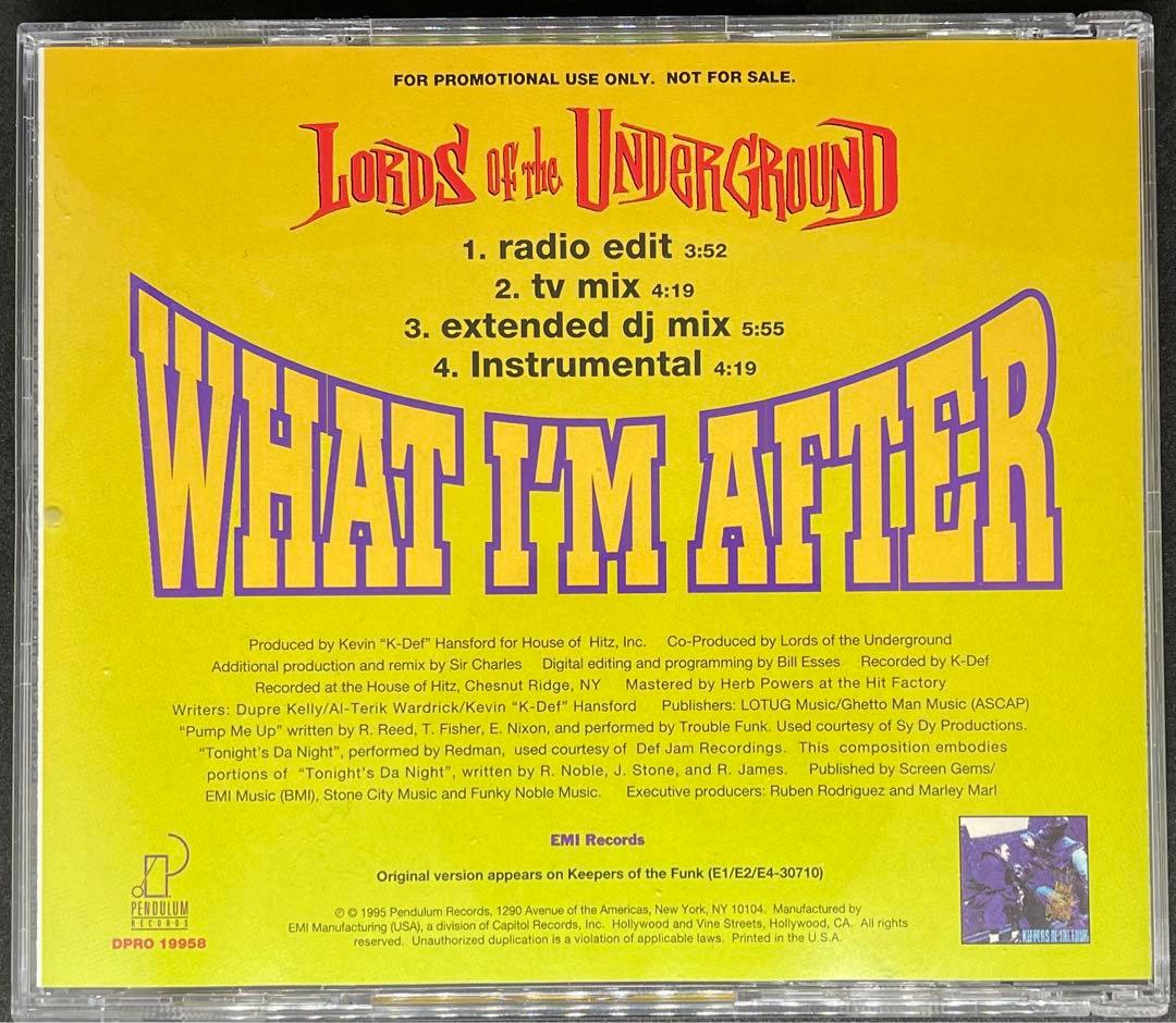 洋楽 LORDS OF THE UNDERGROUND/WHAT I'M.../CDS