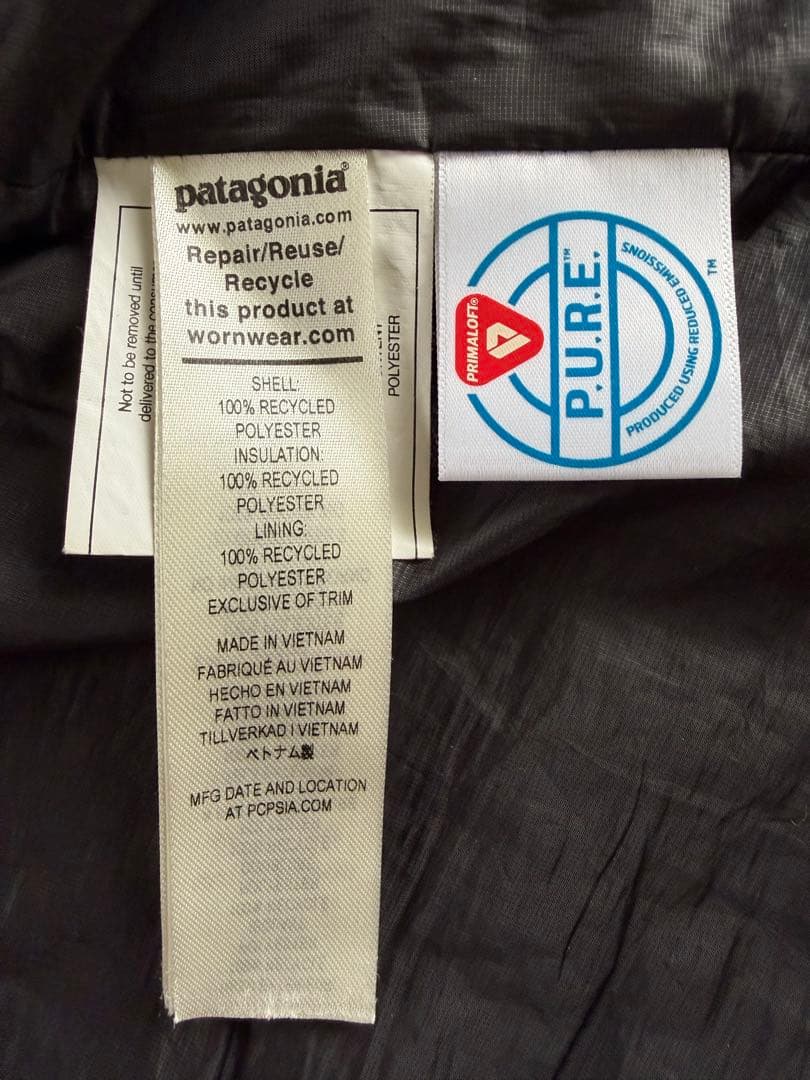 patagonia ナノパフベスト Lサイズ　ブラック　メンズ