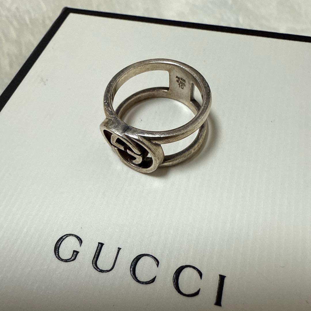 GUCCI シルバー ダブルリング