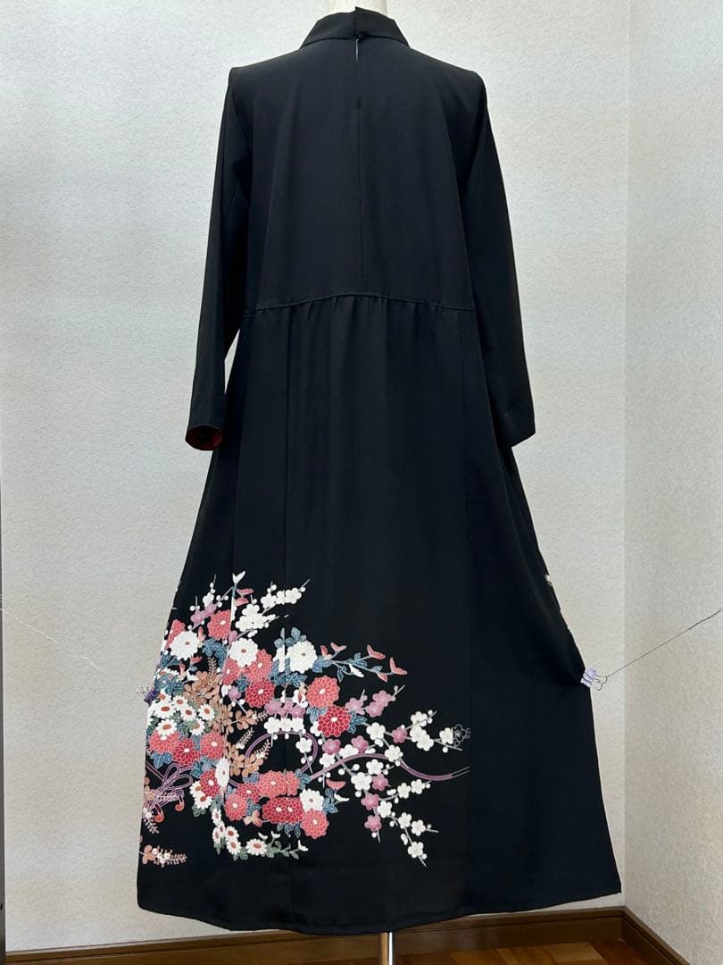 着物リメイク　留め袖ワンピース　Mサイズ