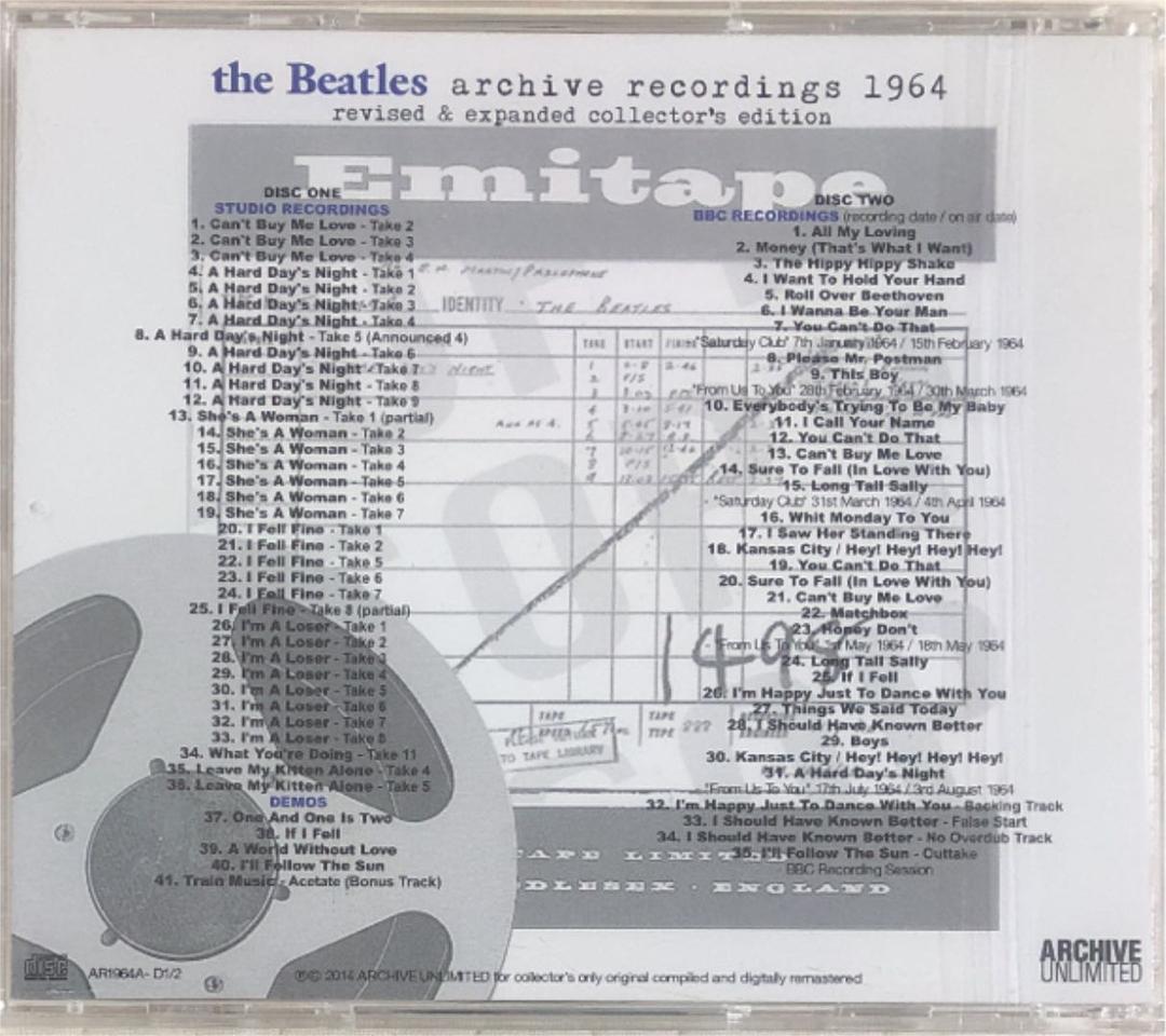 洋楽 The Beatles/archive recordings 1963 & 64