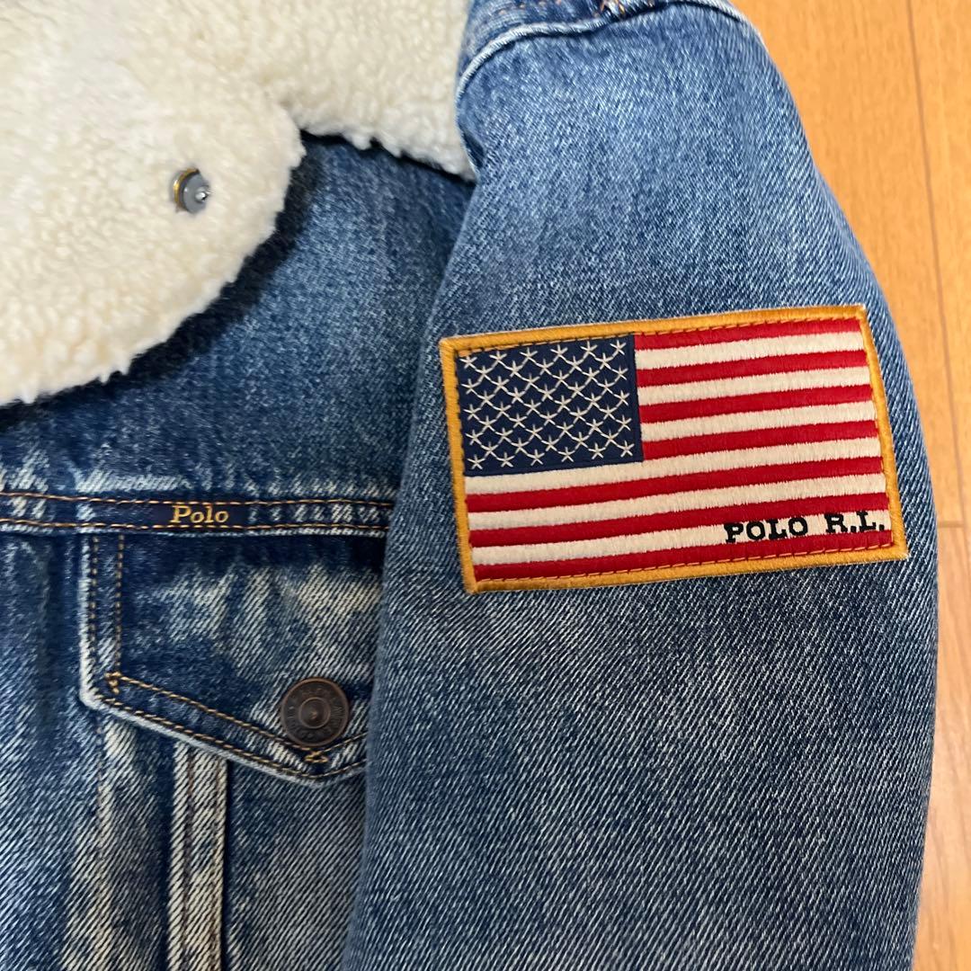 みどり　POLO Ralph Lauren フリース デニム　ジャケット