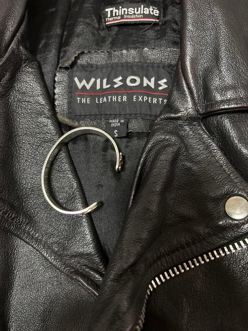Y*a様 最終値下げ WILSONS ブラックレザーライダースジャケット S