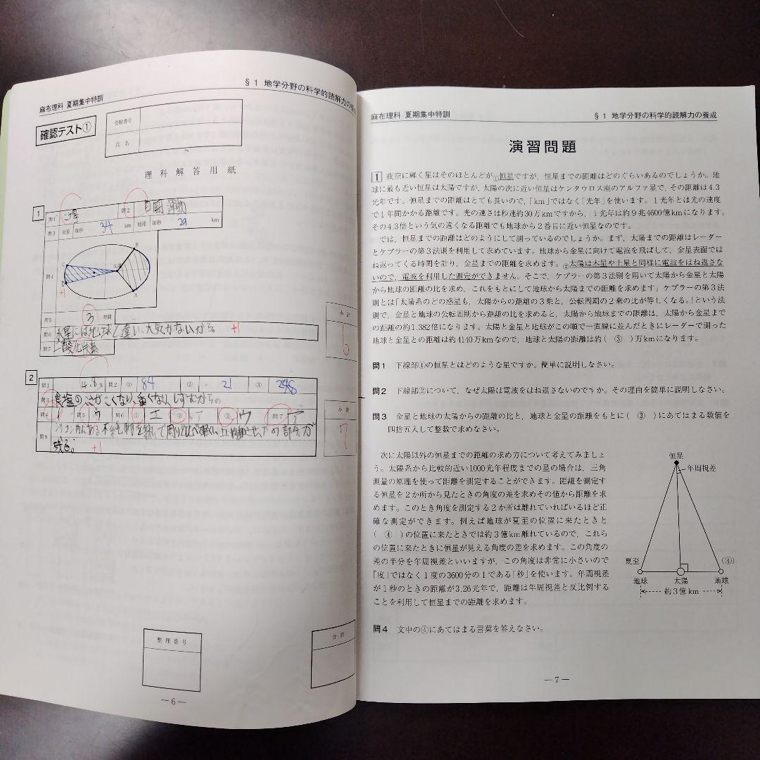 NN麻布 夏期集中特訓 2022 4科セット 早稲アカ