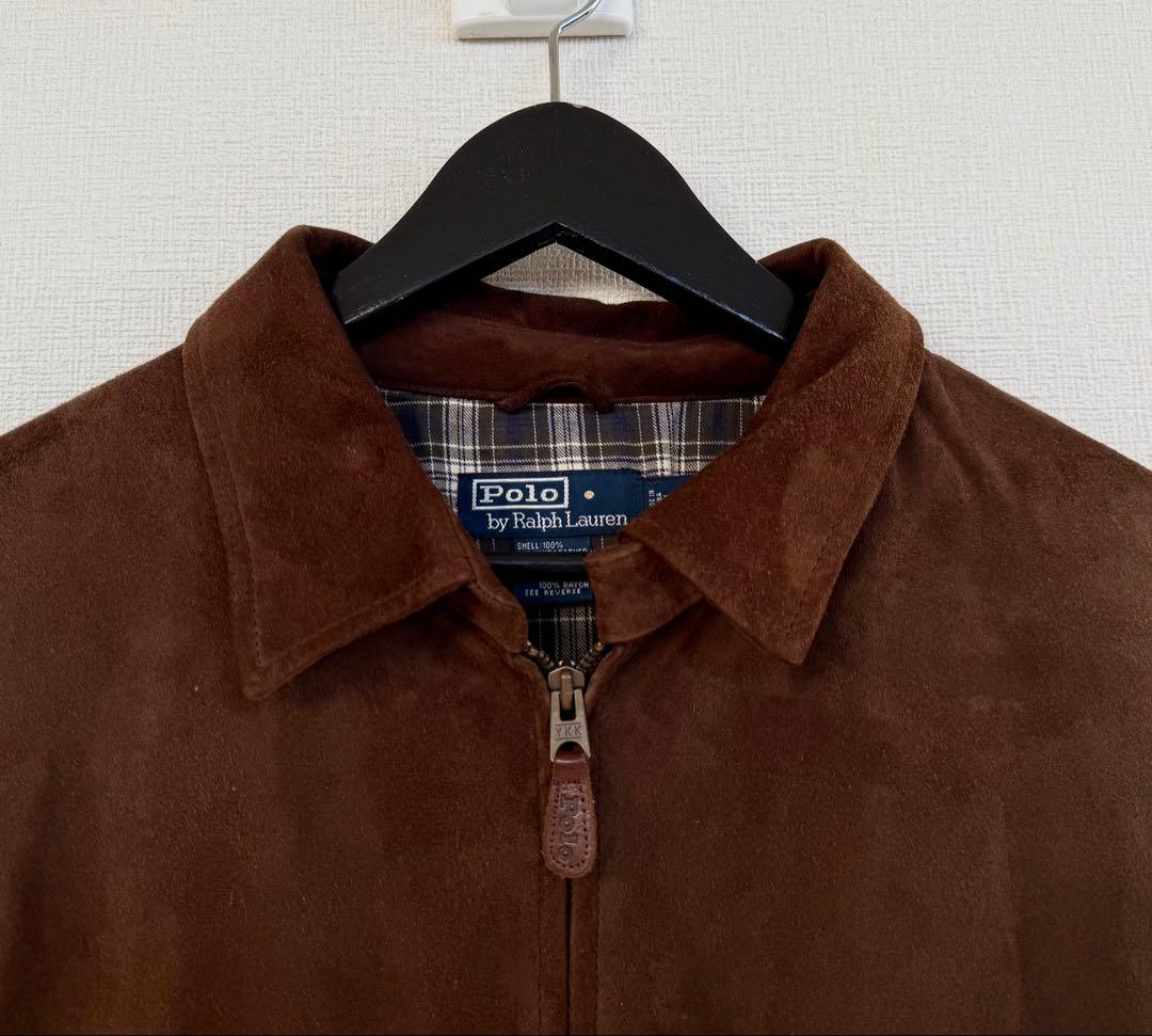 スペシャル 90s ラルフローレン スエード レザー ジャケット XL ブラウン