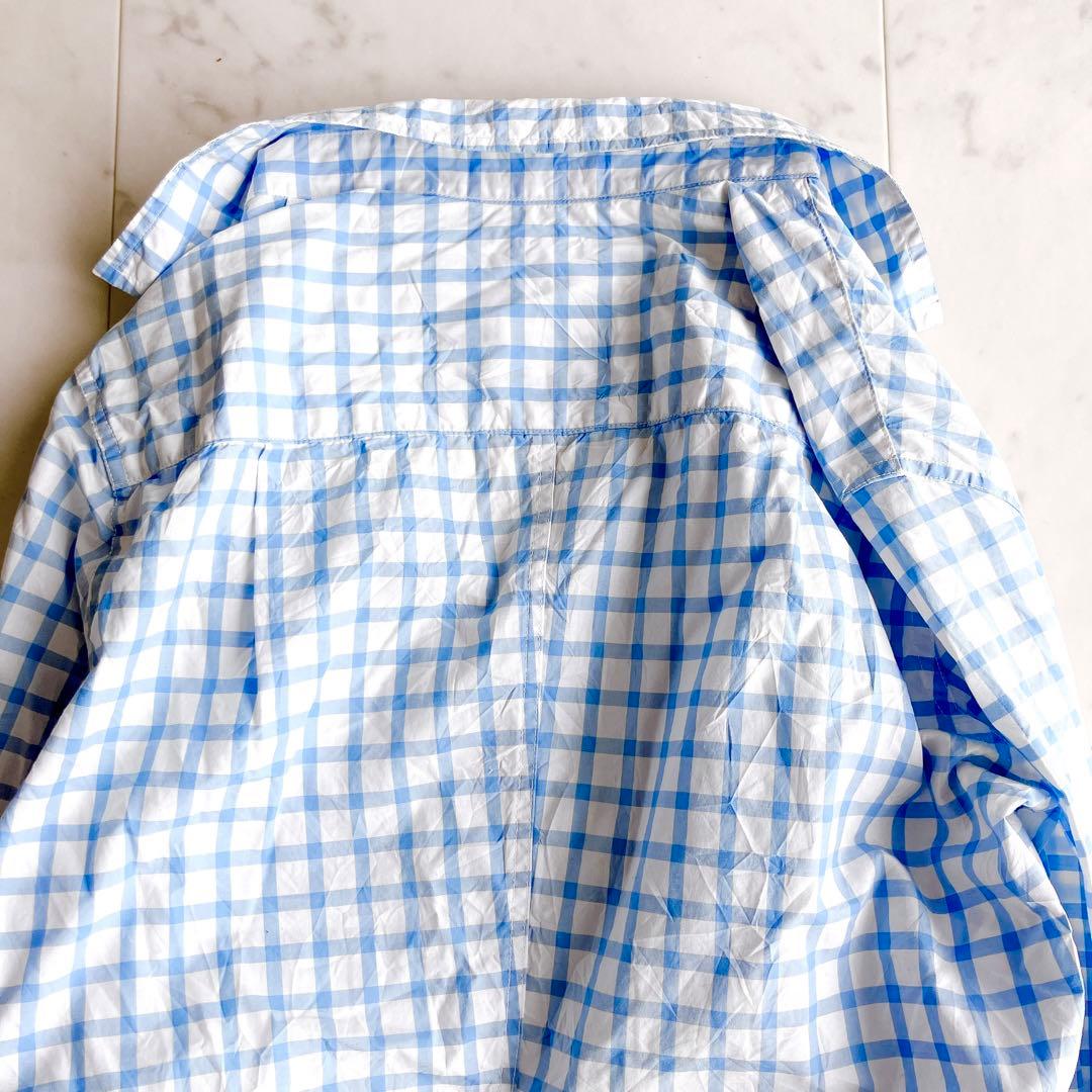 フランクアンドアイリーン Ron Herman 長袖コットンシャツ シワ加工