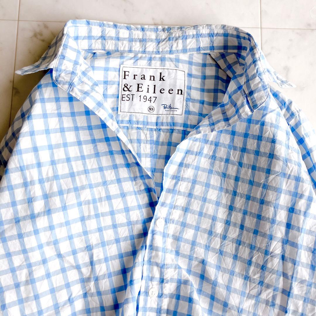 フランクアンドアイリーン Ron Herman 長袖コットンシャツ シワ加工