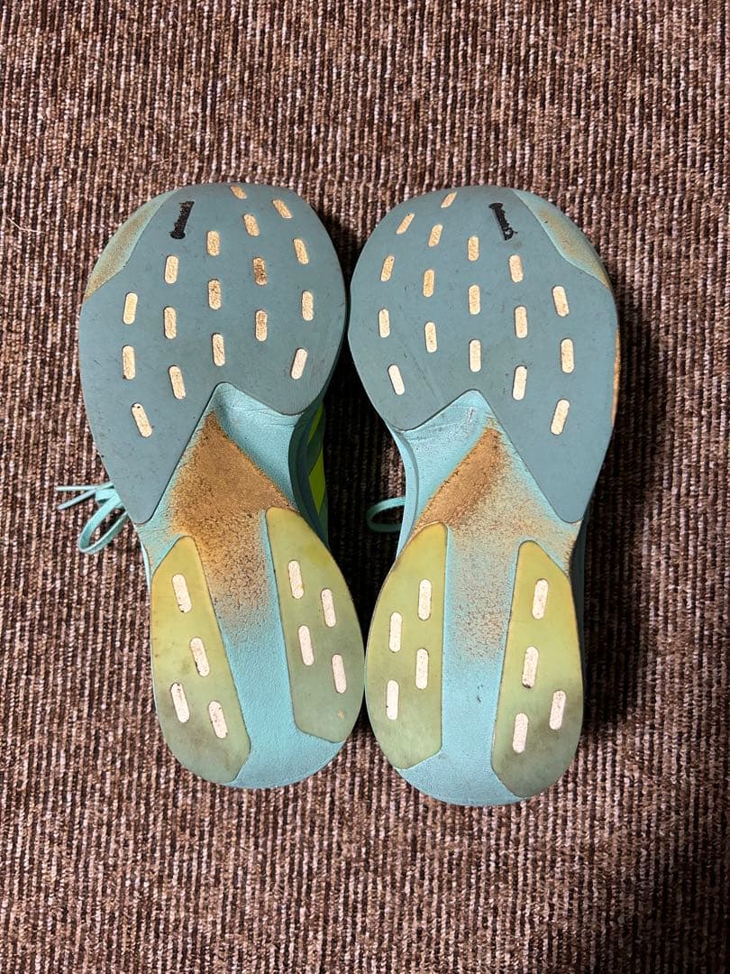 adidas ADIZERO EVO SL 27.5cm ライトブルー/イエロー