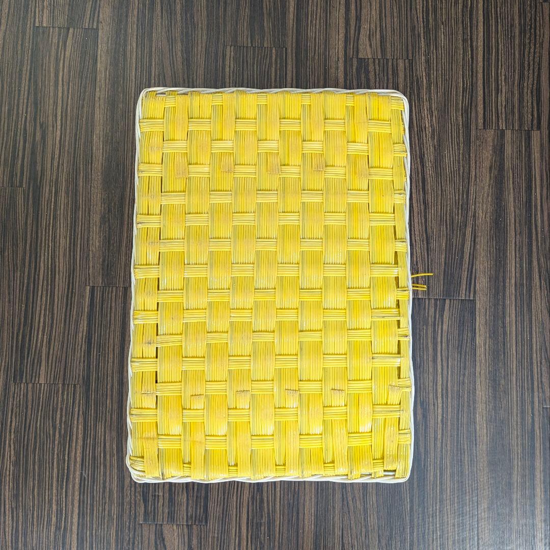 【キャンペーン期間限定価格！】昭和レトロポップ蓋付きバスケット 大小セット