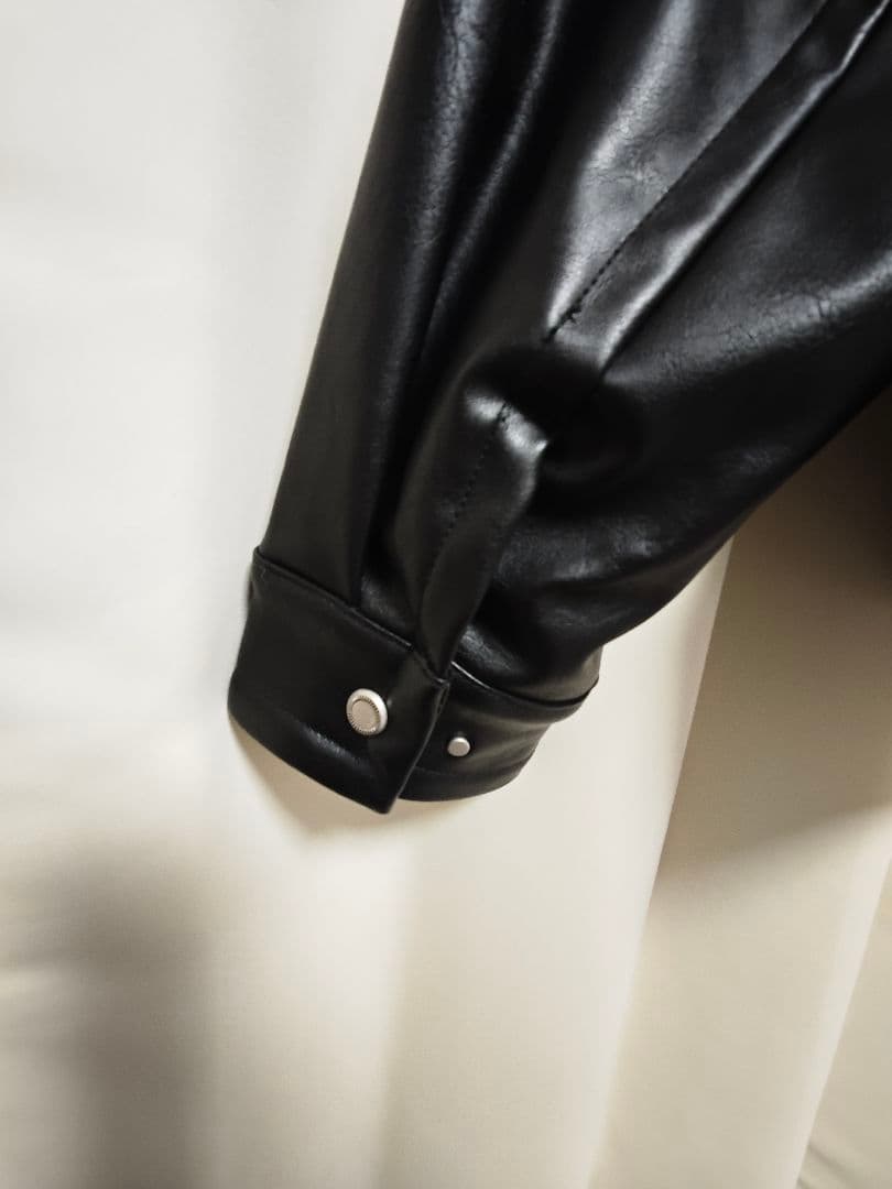 wym ARTIFICIAL GRAIN ZIP BLOUSON 黒 Ｍ 美品