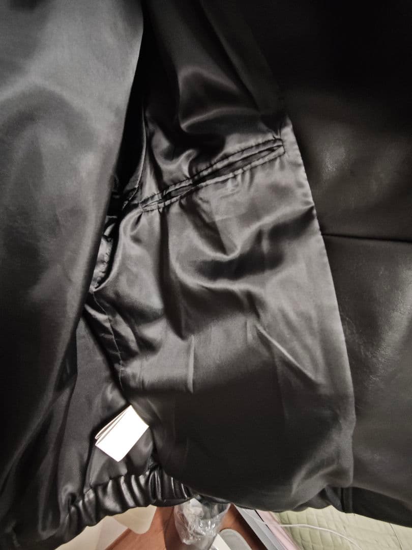 wym ARTIFICIAL GRAIN ZIP BLOUSON 黒 Ｍ 美品