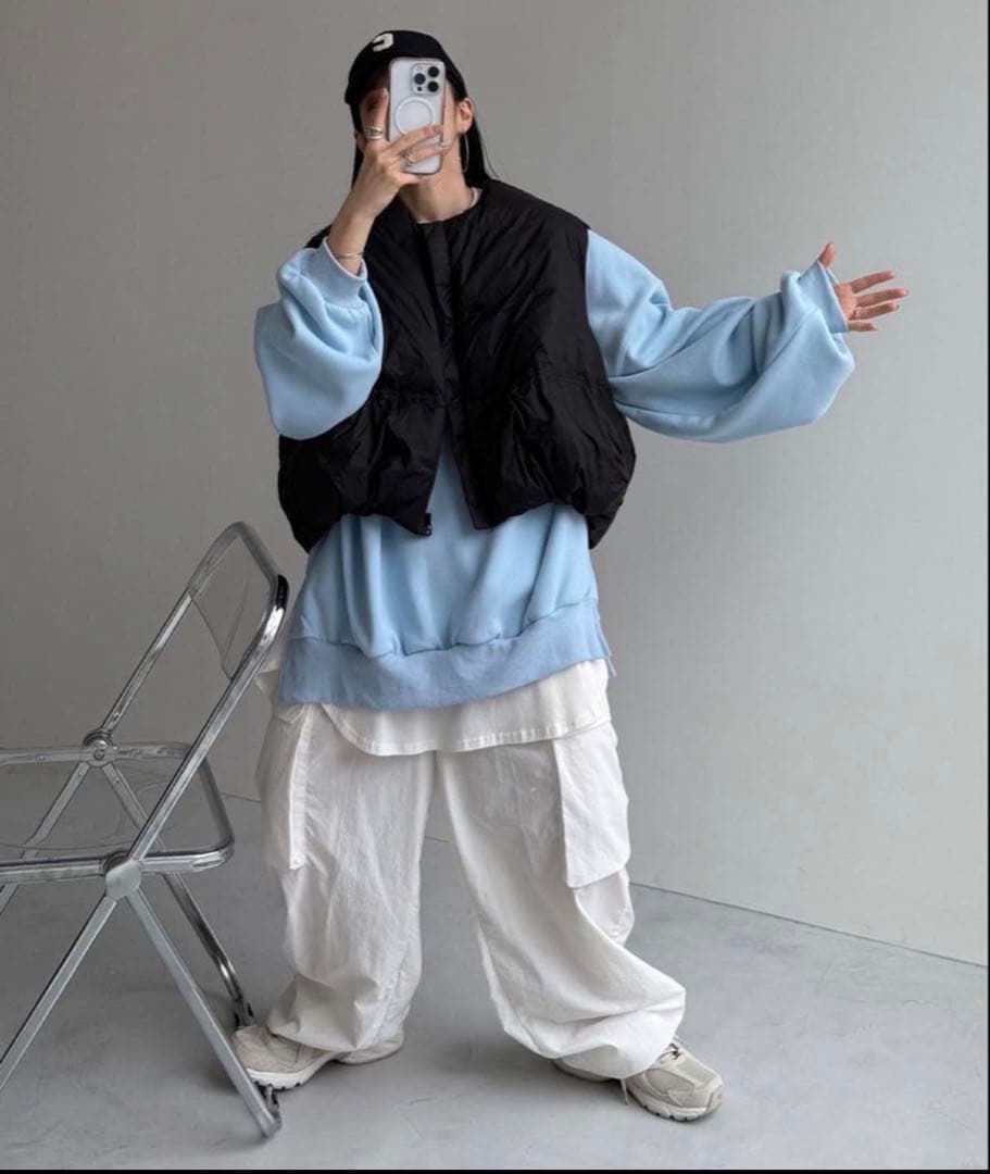 【wee9s】 egg down vest/エッグショートダウンベスト