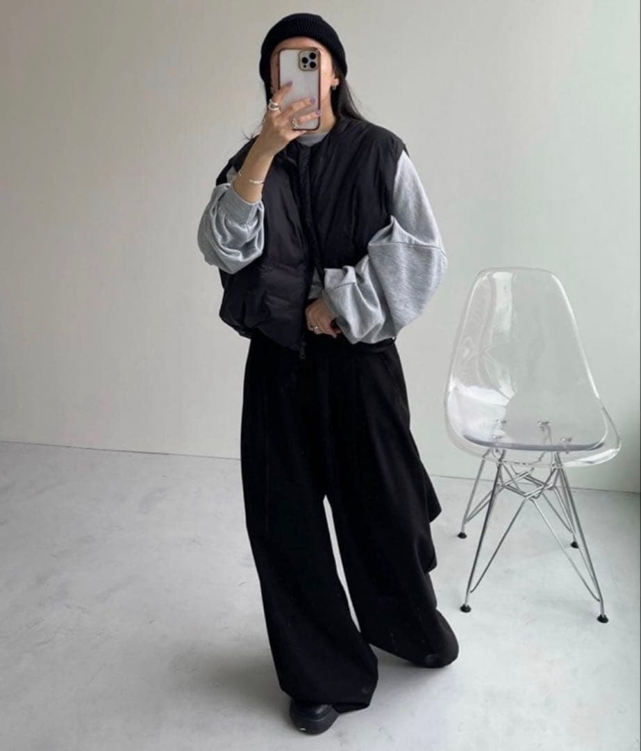 【wee9s】 egg down vest/エッグショートダウンベスト