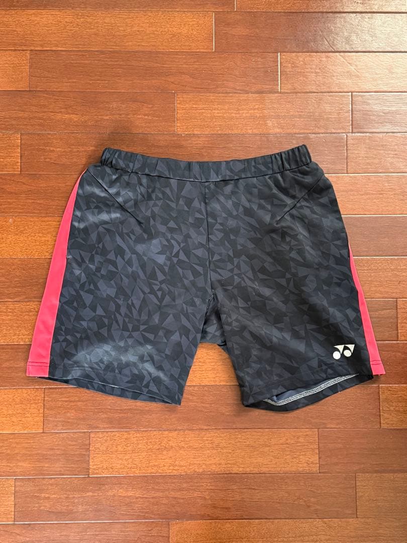 ヨネックス ハーフパンツ L VeryCoolDry 黒赤 バドミントン