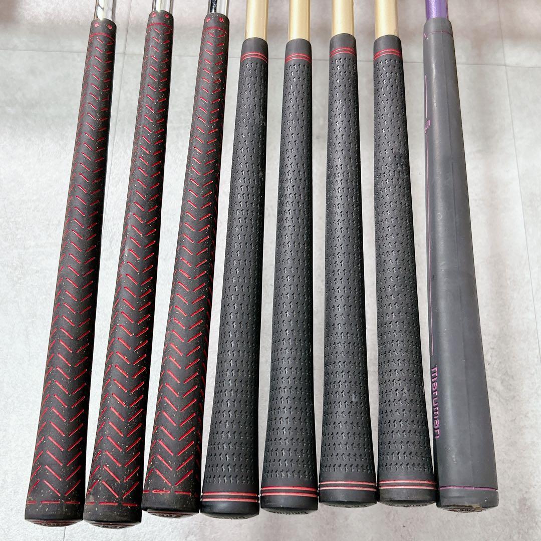 X928 DUNLOP 他 レディース ゴルフ クラブ ハーフセット 黄赤 くま