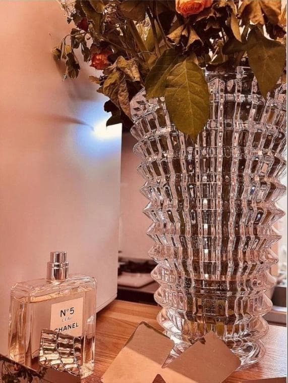 バカラ クリスタルグラス＋オーダー花瓶 フラワーベース 2点セット 合計30万超