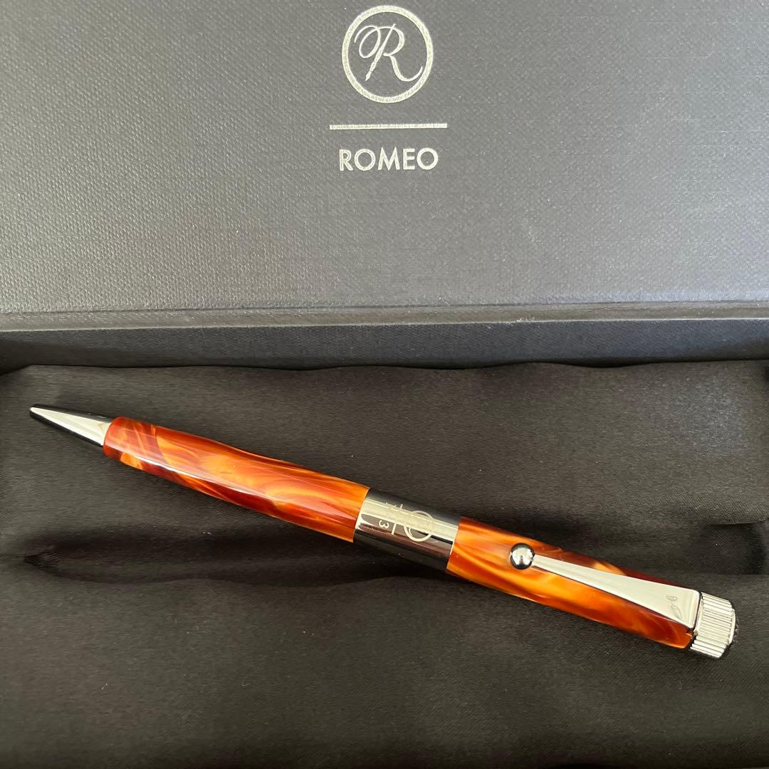N*a様 伊東屋　Romeo No.3、イタリアンアンバー　細軸　購入保証書付き