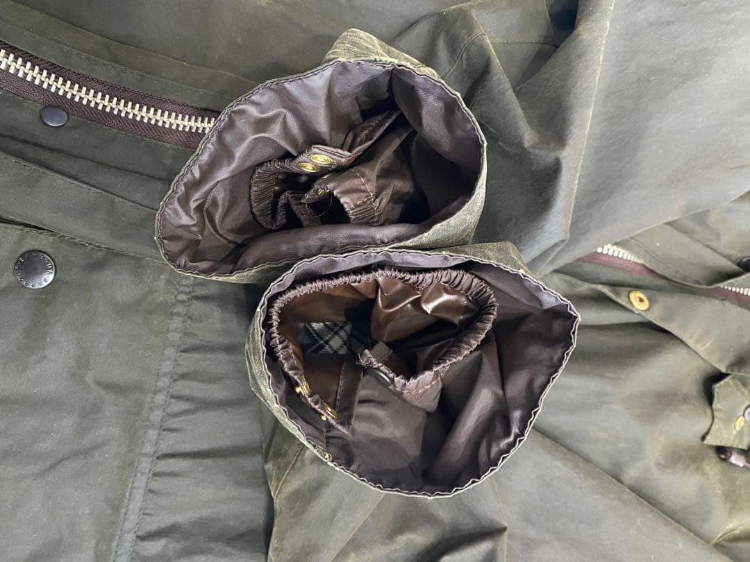 【美品】ライナー&フード付き80sヴィンテージBarbour ゲームフェア 36