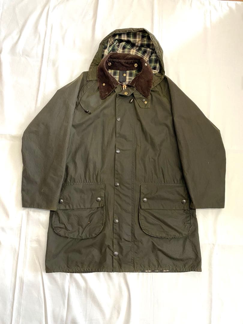 【美品】ライナー&フード付き80sヴィンテージBarbour ゲームフェア 36