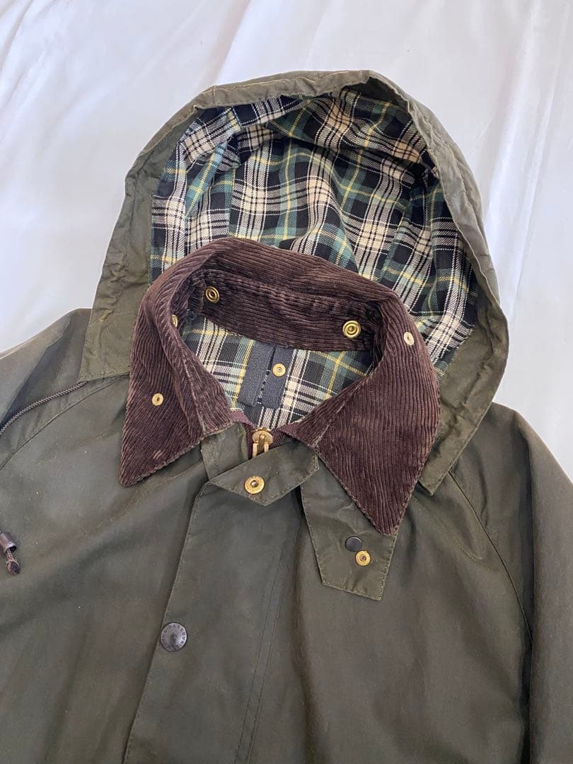 【美品】ライナー&フード付き80sヴィンテージBarbour ゲームフェア 36