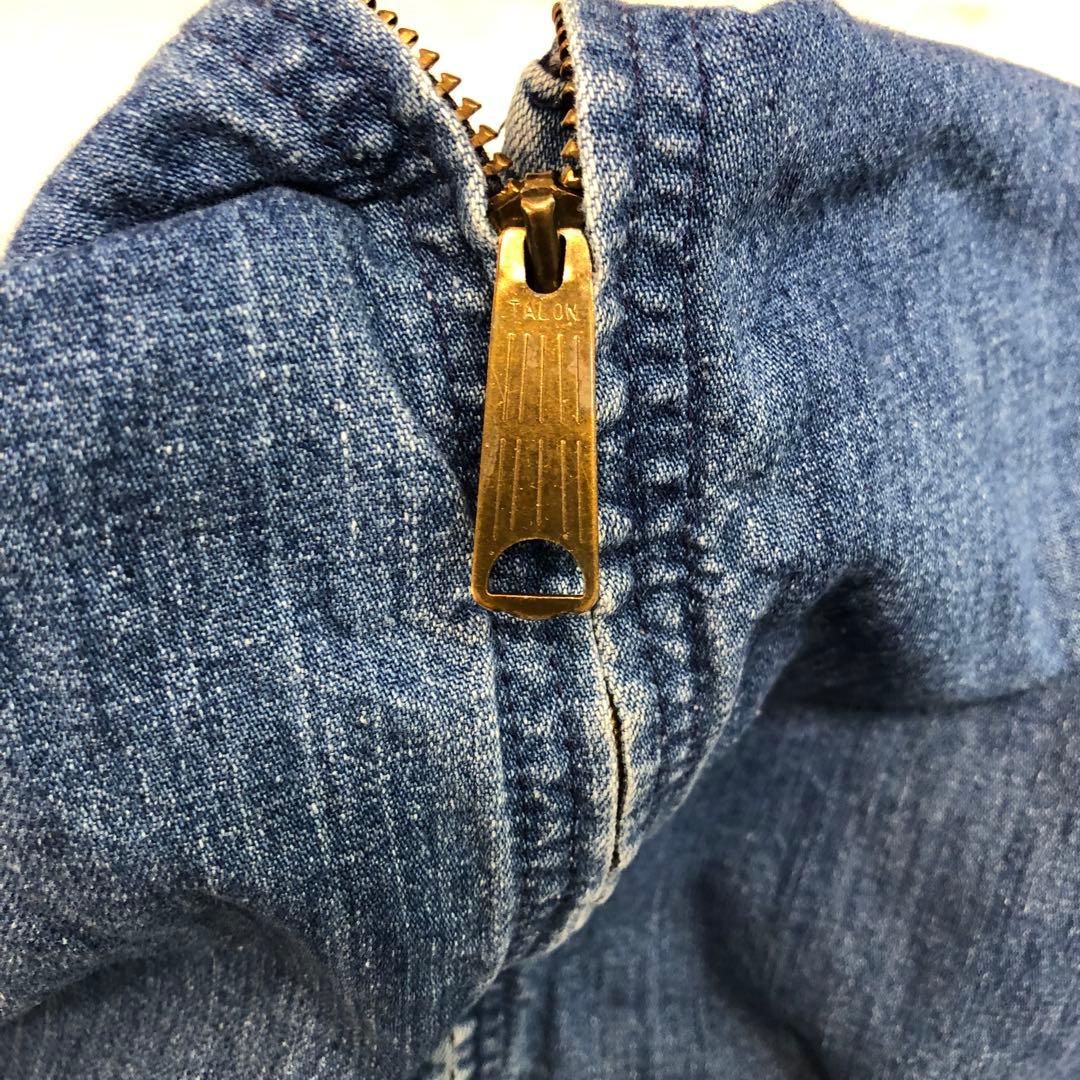 ま*ー様 古着 60-70年代 OshKosh オシュコシュ デニムジップアップ