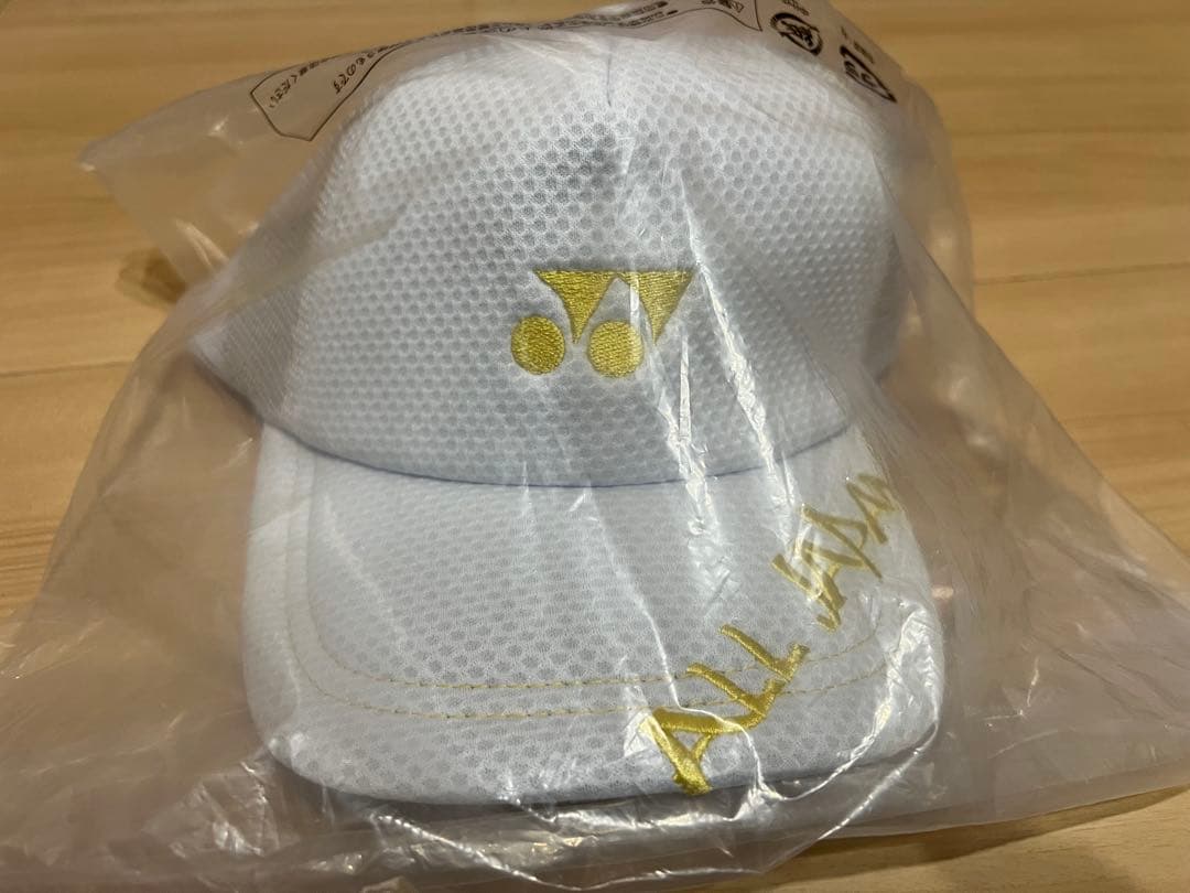 【新品・未使用】YONEX ALL JAPAN メッシュキャップ ホワイト