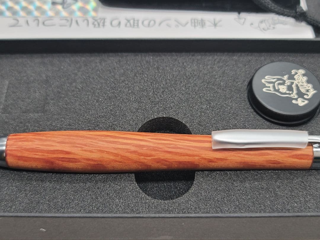 新品　こぶた工房　レースシーオーク極上杢　シャープペンシル0.5