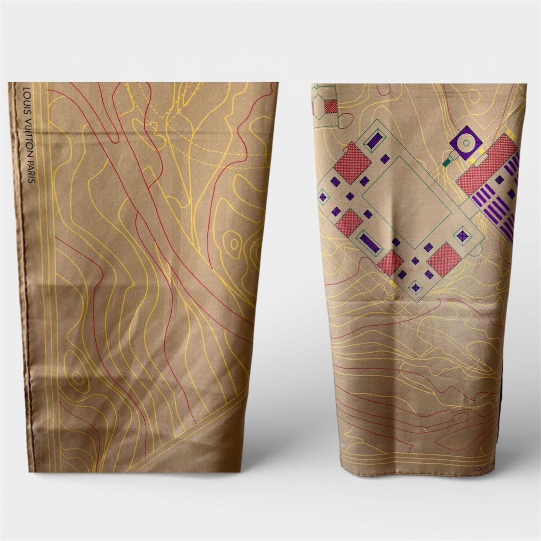 Louis Vuitton Silk スカーフ Beige 限定