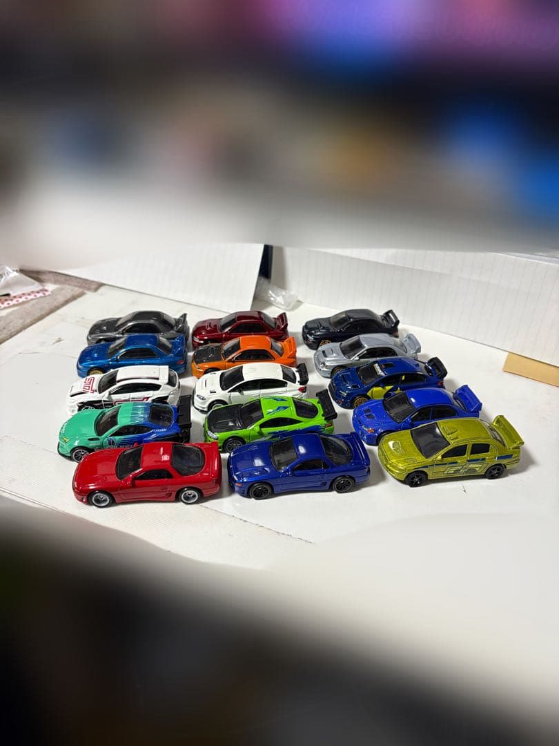 Hot Wheels ミニカー スバルとミツビシ 15台セット