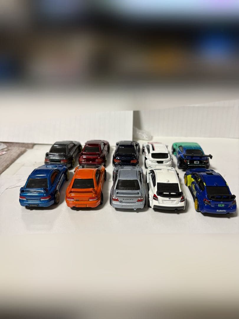 Hot Wheels ミニカー スバルとミツビシ 15台セット