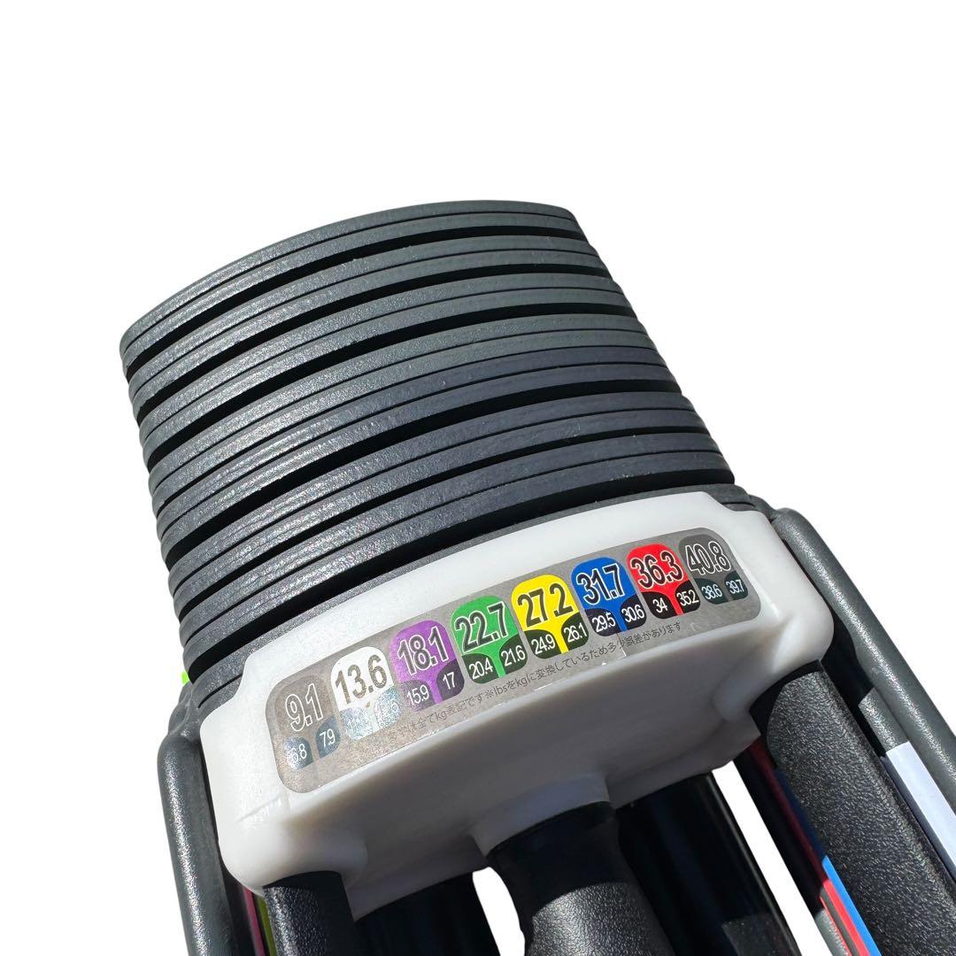 ①美品　TOP FILM ブロックダンベル sport9.0 40.8kg