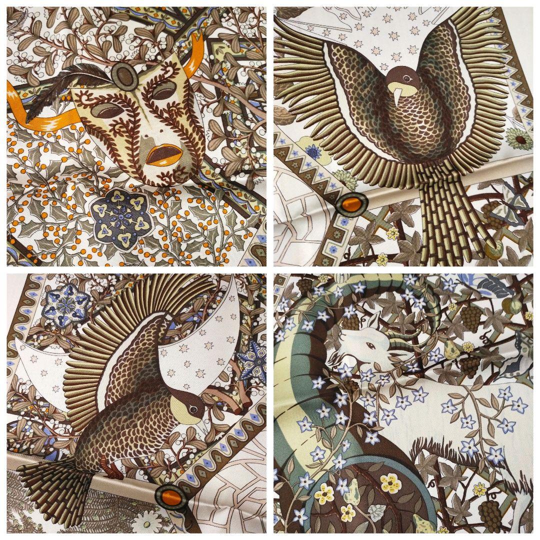 ☘️新品未使用☘️ HERMES カレ90　Axis Mundi 世界の中心軸