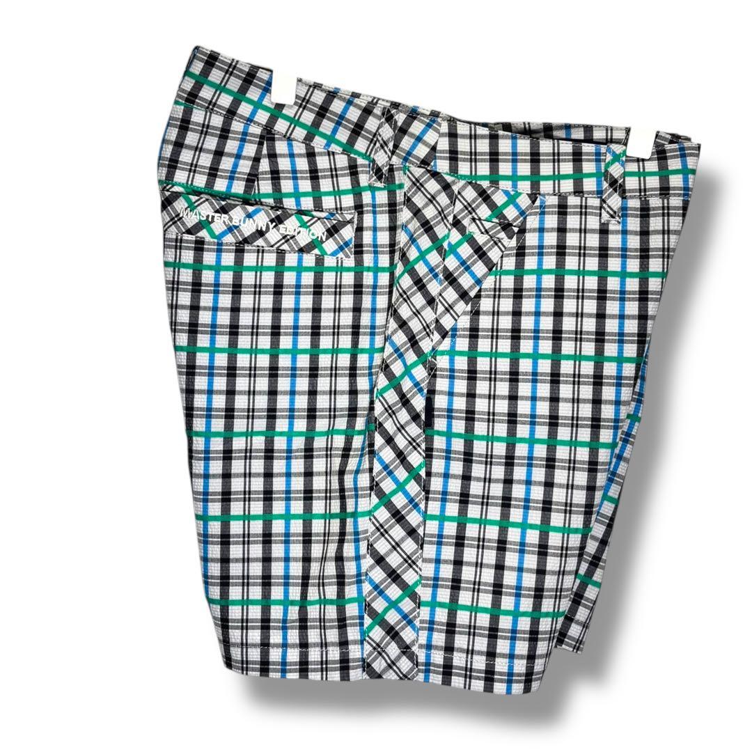 【マスターバニー】チェック柄 ゴルフショートパンツ L マルチカラー 美品