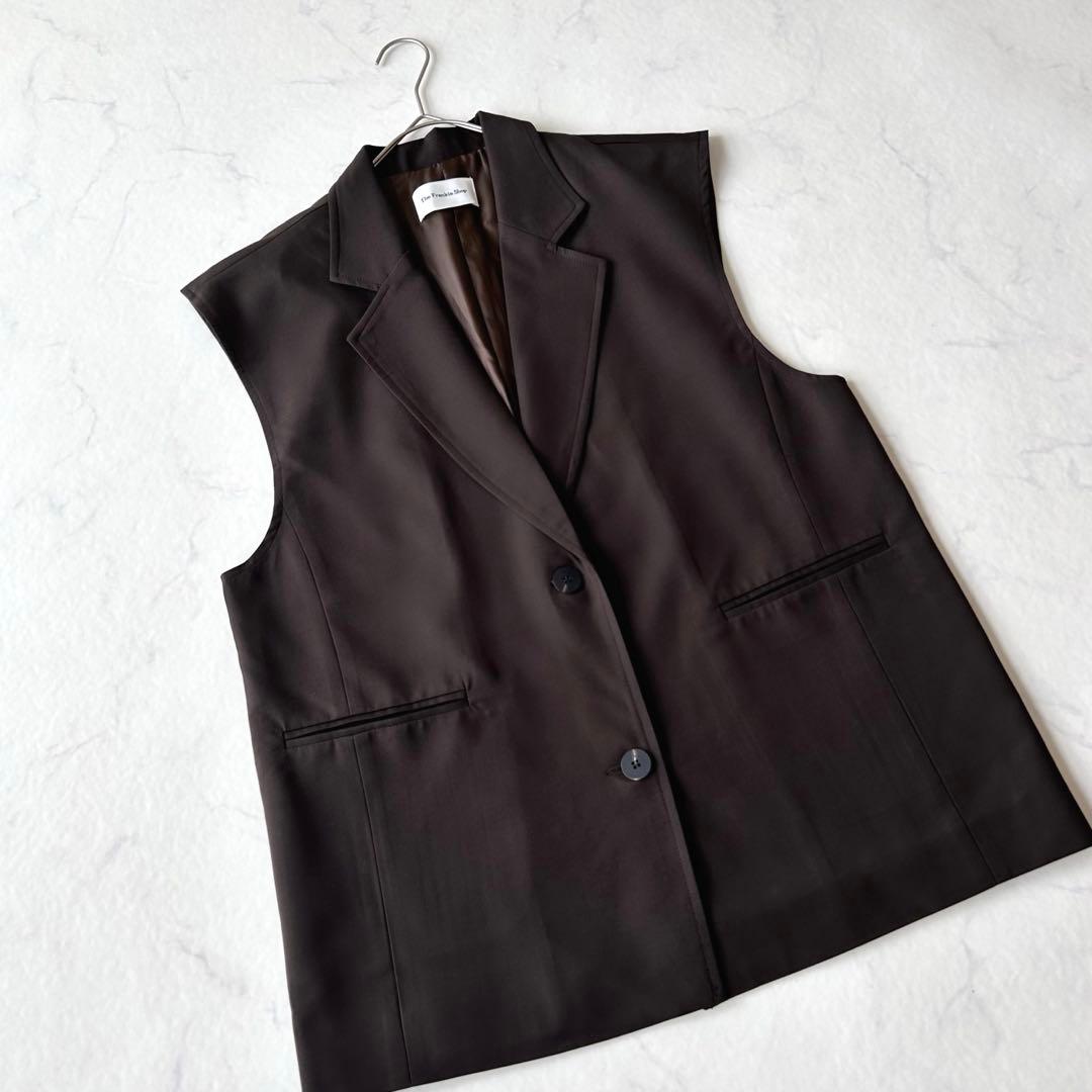 美品 the frankie shop ザフランキーショップ ベスト ブラウン