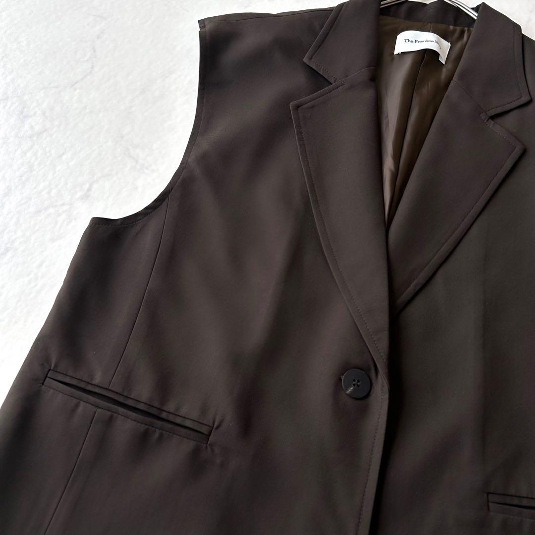 美品 the frankie shop ザフランキーショップ ベスト ブラウン