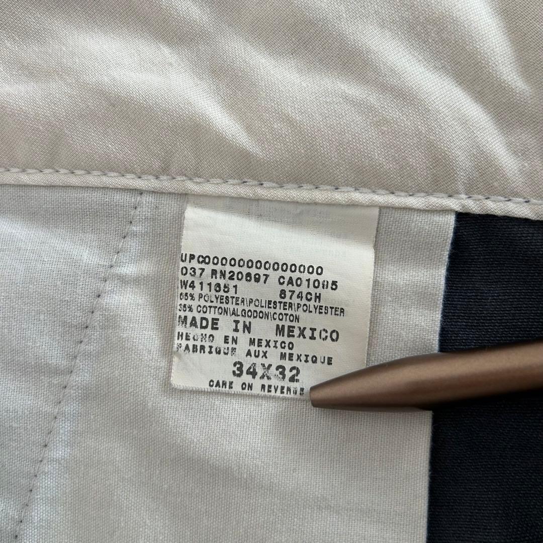 90s USA企画 Dickies 874 ワークパンツ チャコールグレー 34