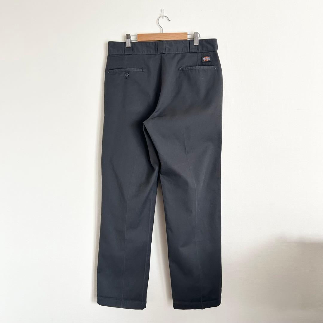 90s USA企画 Dickies 874 ワークパンツ チャコールグレー 34