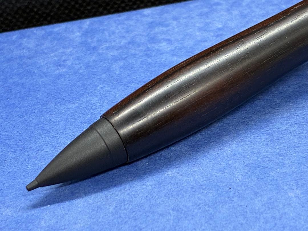 【早い者勝ち】縞黒檀　シャーペン0.5 加藤金属　木軸ペン　ハンドメイド