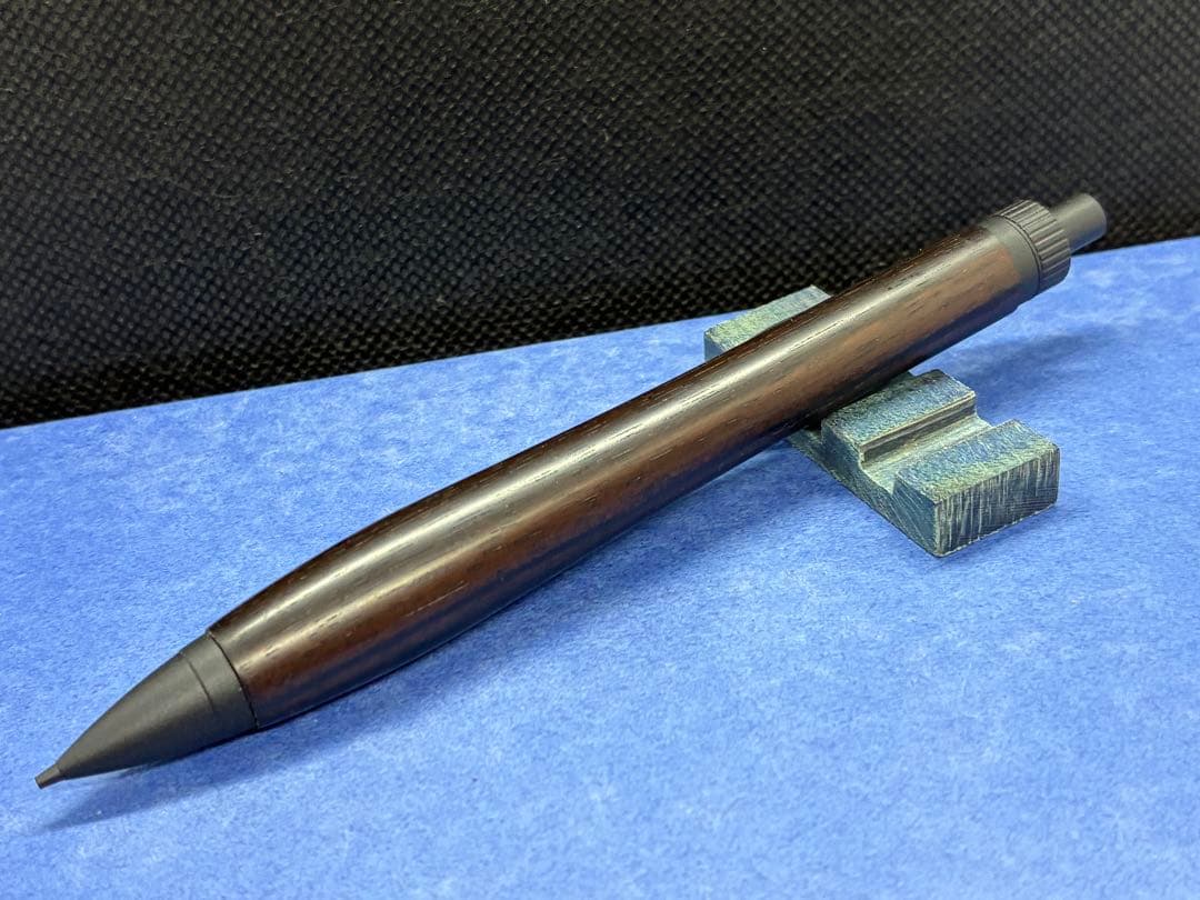 【早い者勝ち】縞黒檀　シャーペン0.5 加藤金属　木軸ペン　ハンドメイド