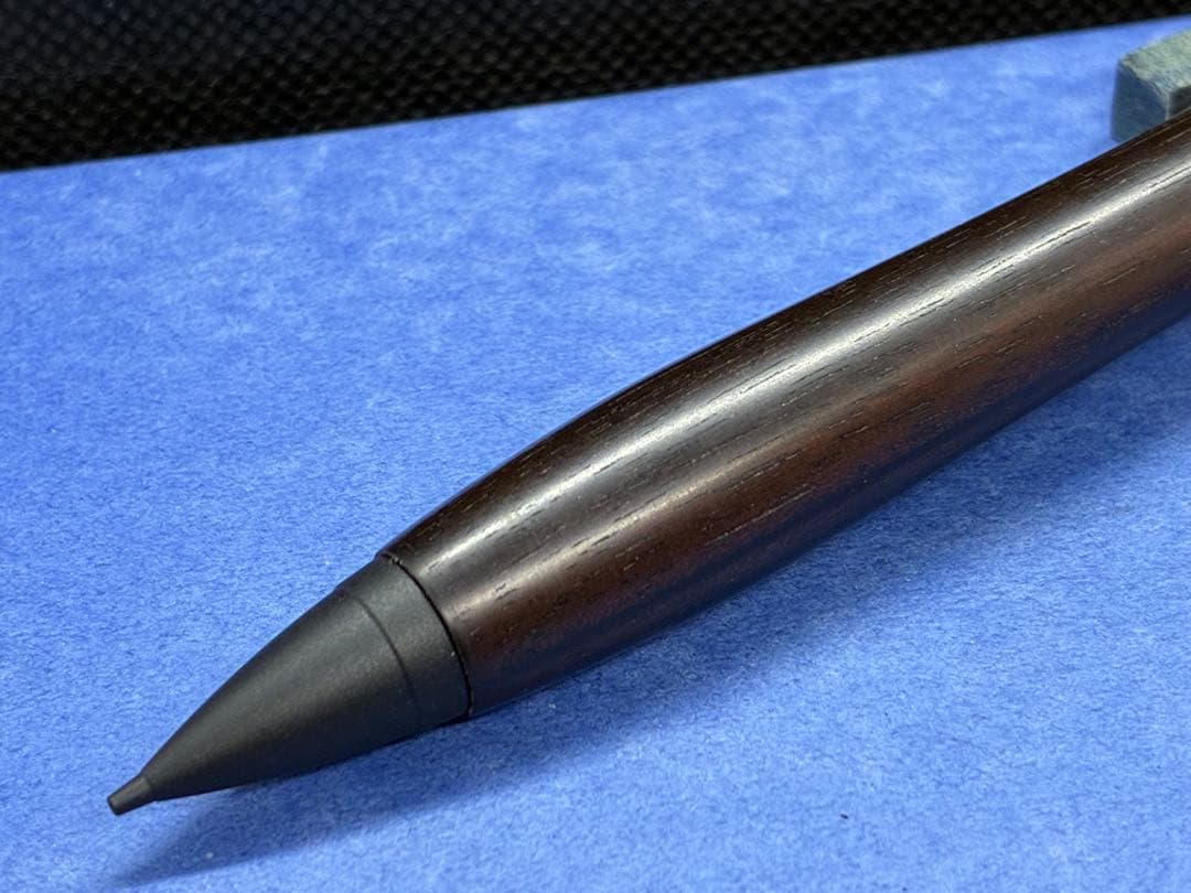 【早い者勝ち】縞黒檀　シャーペン0.5 加藤金属　木軸ペン　ハンドメイド
