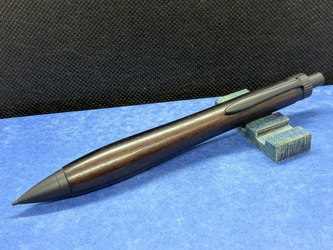 【早い者勝ち】縞黒檀　シャーペン0.5 加藤金属　木軸ペン　ハンドメイド