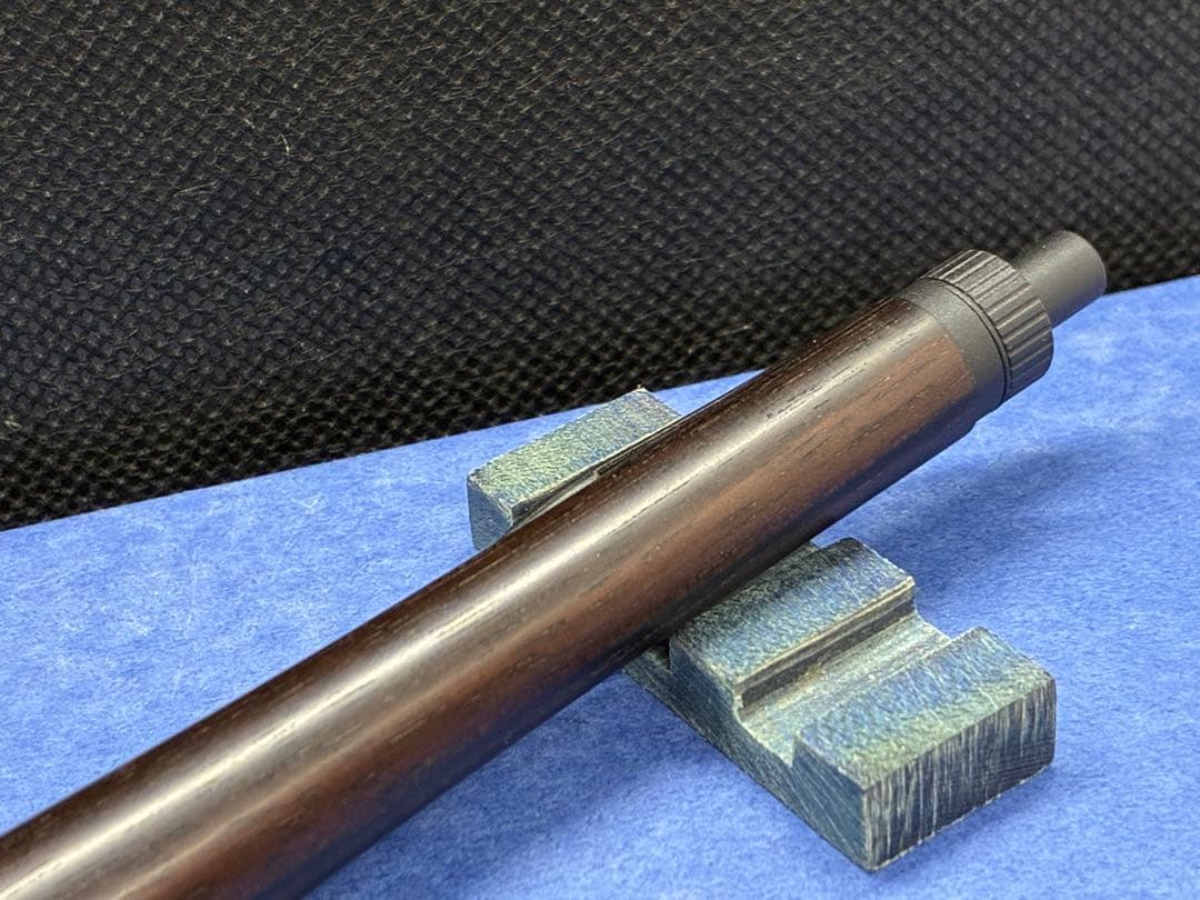 【早い者勝ち】縞黒檀　シャーペン0.5 加藤金属　木軸ペン　ハンドメイド