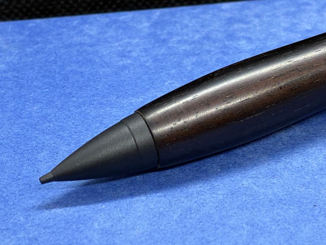 【早い者勝ち】縞黒檀　シャーペン0.5 加藤金属　木軸ペン　ハンドメイド