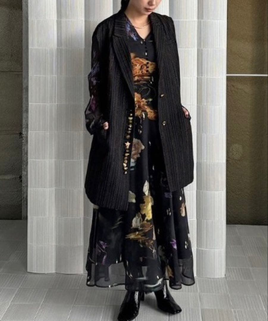 Sサイズ アメリ UND MANY MOTIF BUTTON VEST