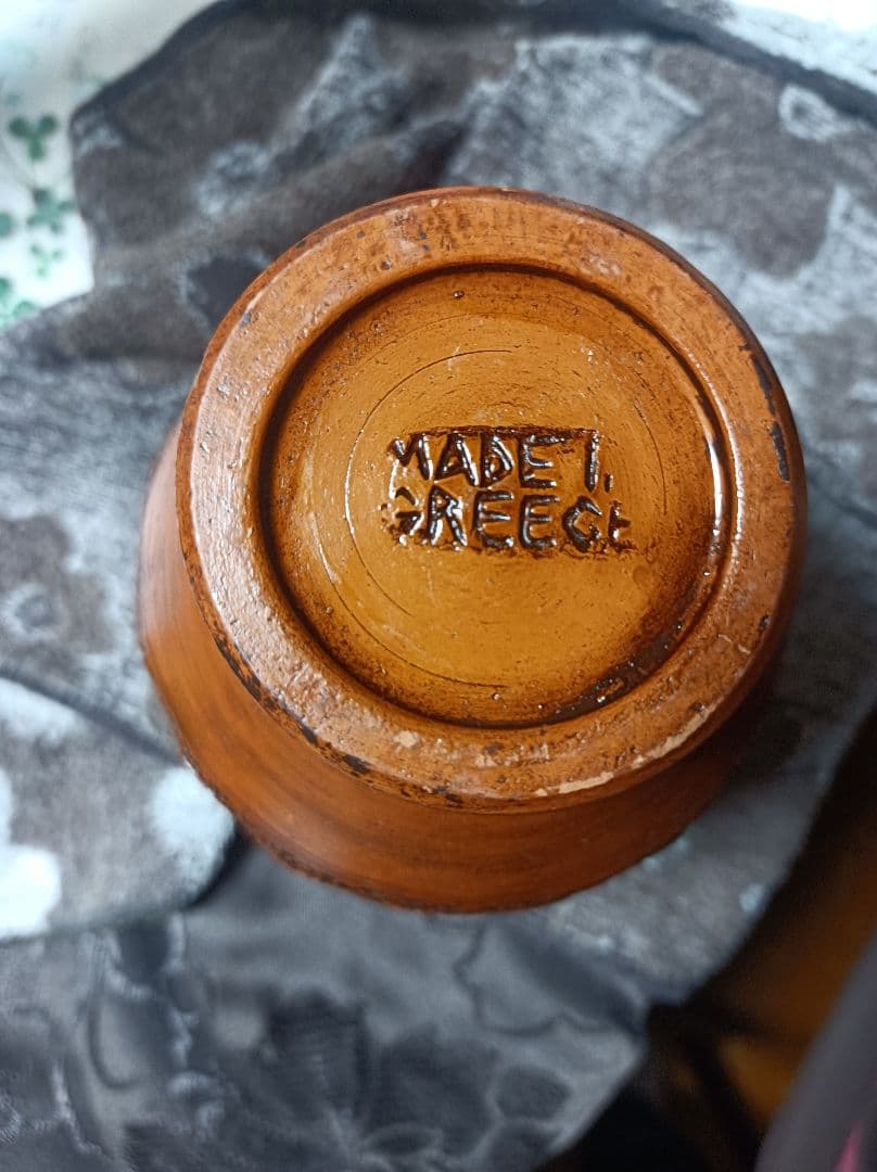 ヴィンテージテラコッタレッドクレイ陶器