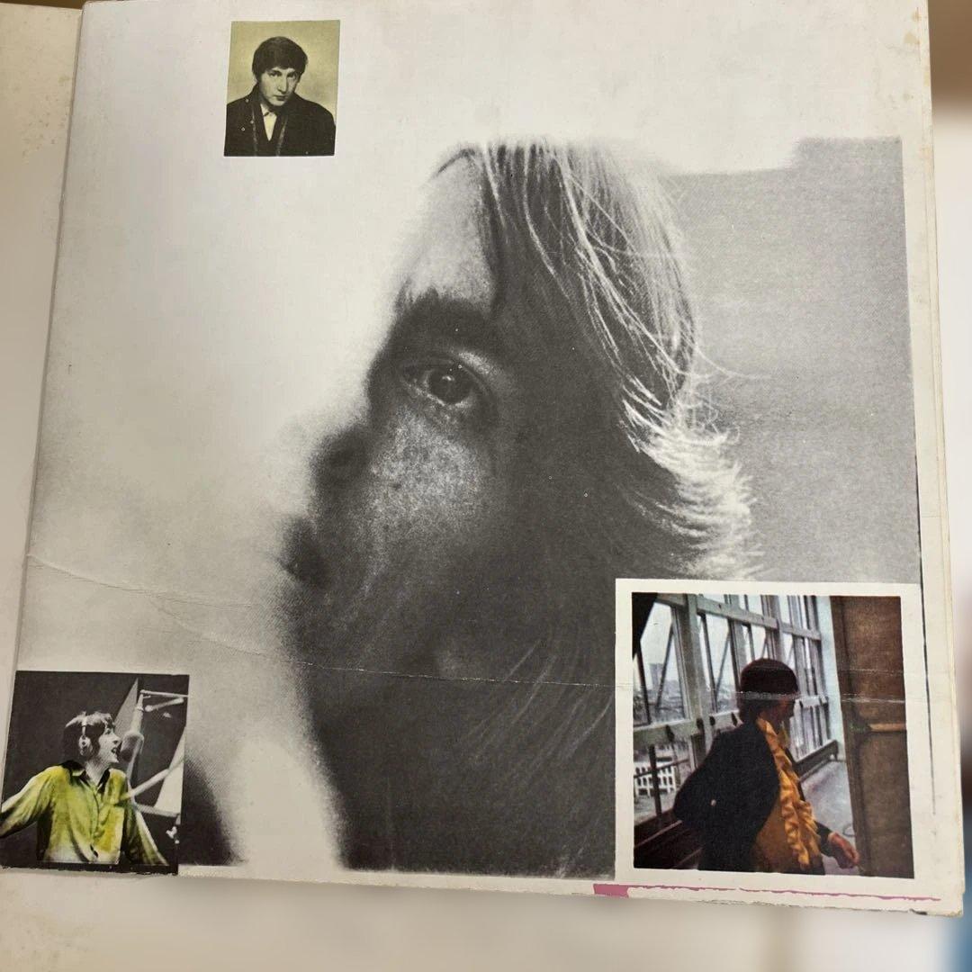 ビートルズ　レコード　ホワイトアルバム　日本初期盤　赤盤　ポスター　付属